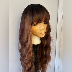 Ombré Synthetic Bang Wig